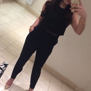 ⚡️FINAL SALE⚡️BEBE Black Lace Jumpsuit